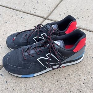 Men’s New Balance 574 | Navy Gray And Red | Sz 10.5